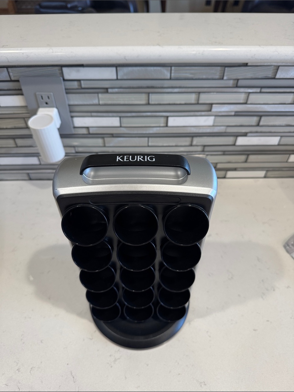 Keurig Black and Silver K-Cup Pod Carousel Organizer